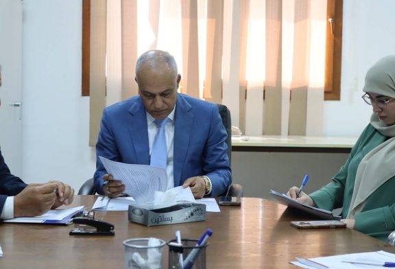 متابعة السيد رئيس الهيئة الوطنية للتخطيط العمراني لاعمال ومشاريع المصلحة