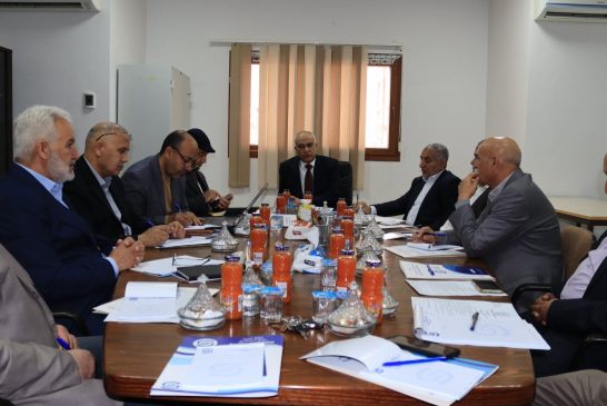 عقد صباح اليوم الاحد الموافق 2026/4/5م أجتماع تنسيقي بالادارات الفنية بالهئية الوطنية للتخطيط العمراني ومصلحة المساحة