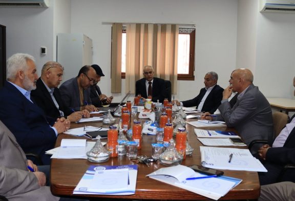 عقد صباح اليوم الاحد الموافق 2026/4/5م أجتماع تنسيقي بالادارات الفنية بالهئية الوطنية للتخطيط العمراني ومصلحة المساحة