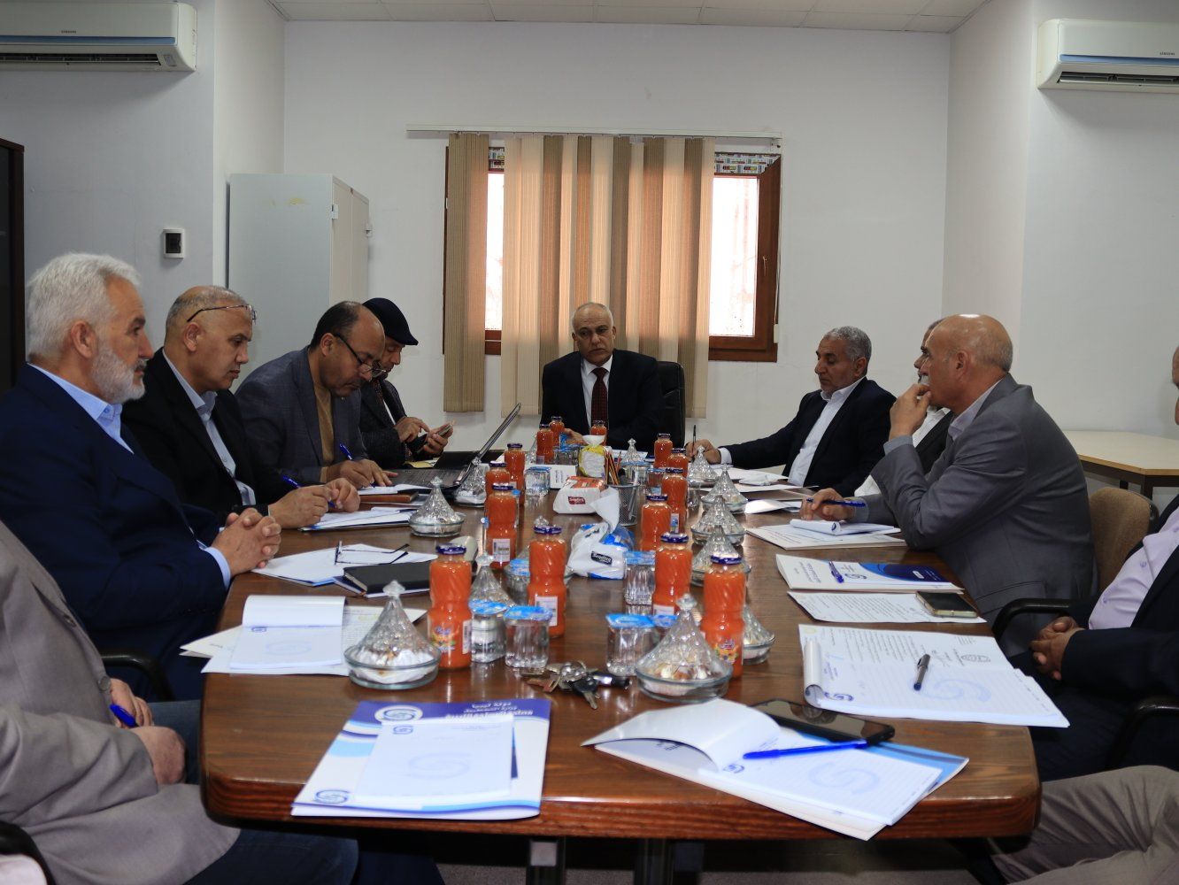 عقد صباح اليوم الاحد الموافق 2026/4/5م أجتماع تنسيقي بالادارات الفنية بالهئية الوطنية للتخطيط العمراني ومصلحة المساحة