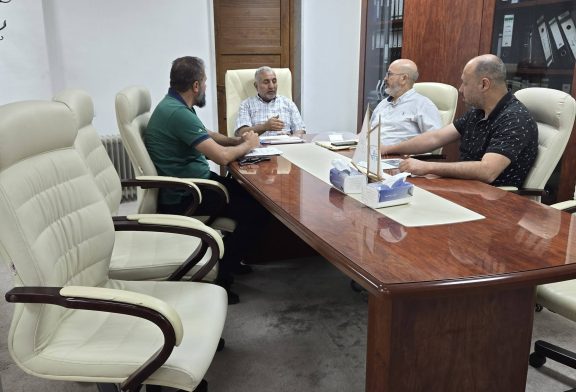 التعاون المشترك  اجتمع السيد مدير عام مصلحة المساحة مع السيد مدير ادارة التخطيط الحضري ببلدية تاجورا ء